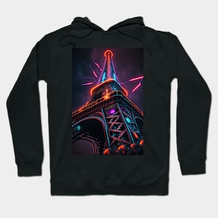 Cyberpunk Eiffel Tower Hoodie